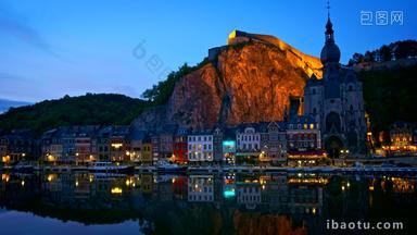 Dinant城堡比利时岩石